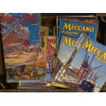 Meccano Magazines 1934 onwards includes 1934, 1936, 1937 and 1940, loose, with tears etc to