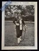 India & Punjab – Rattray’s Sikhs c. 1903 Lithograph a distinguished native officer Subadar-Major