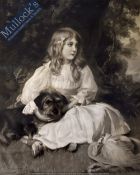 William R Symonds 1851 - 1934 Engraving “Daydreams” Issued August 1st 1906 by the Art Union of