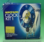 Meccano Clock Kit 1 - Build yourself a working pendulum wall clock in original box (appears