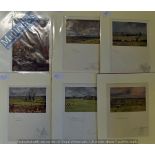 Lionel Edwards - Hunting Prints all mounted and ready for framing 40 x 32cm (10)