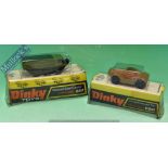 Dinky Toys 682 Stalwart Load Carrier Diecast Model Together with 680 Ferret Armoured Car original