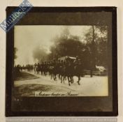 India – Indian Troops in France Glass Lantern Slide Photograph Circa 1915 showing Indian Lancer