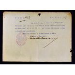 Cuba - 1901 Typewritten document signed by Emilio Bacardi (of Bacardi Rum) to open a cigar store ("