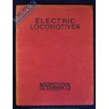 Metropolitan Vickers. Electric Locomotives. 1920s Publication - A fine 40 page publication with over