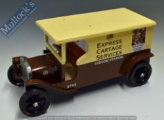 Children’s Sit on GWR Carrier with ‘GWR Express Cartage Service Ludlow Station 8733’ Decals in brown