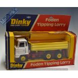 Dinky Toys Foden Tipping Lorry 423 Diecast Model in red, yellow and white, appears in good condition