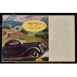 Ford Car with V8 Engine 1936 - Sales Brochure - A 4 page Sales Brochure that folds out to a large