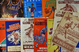 Selection of Harlem Globetrotters tour match programmes to include 1951, 1952, 1955, 1957, 1958,