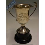 Rifle Shooting – District Bank Club Trophy Fergusson Challenge Cup 1934 - hallmarked silver on