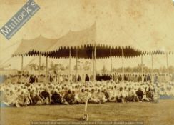 India & Punjab – Sikhs Attending The Marriage Of Tikka Sahib Photograph - A large albumen photograph