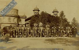 India & Punjab – Kapurthala State Elephants - A fine large original albumen photograph of the