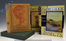 Fabre’s Book of insects 1936 illustrated by Detmold, HB with DJ and carded case, together with The