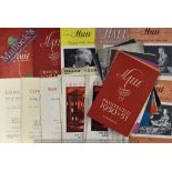 Selection of ‘Hallé’ Magazine for the Music Lover – a large selection of 190s onwards magazines,