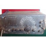 WWII Aircraft Radio - Radio receiver 44w x 26d x 20h cm (Please note not tested)