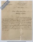India & Punjab – Wajid Ali Shah Nawab Of Oude - A signed letter from the agent of the Governor