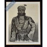 India – Meer Heidayut Ali, Rissalder 4th Regiment of Bengal Irregular Horse Original Engraving