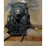 Railway – ‘The Twentieth Century Limited’ Watercolour Painting signed by ‘G Shears’, measures