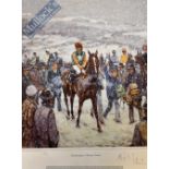 Klaus Philipp “Cheltenham’s Winter Scene” Print signed limited edition 200/750 54 x 45cm