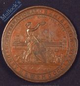 International Exhibition Sydney Medal to J.B White Bros Cement 1st Award 1879 - Obverse; Figure of