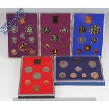 Royal Mint Proof Coin Set: Early sets to include last of the pre decimal set 1970 together with