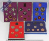 Royal Mint Proof Coin Set: Early sets to include last of the pre decimal set 1970 together with