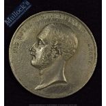 Large Prince Albert Memorial Medallion 1861 - Obverse; Portrait Bust of Prince Albert. Reverse;