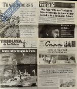 Cuba – Fidel Castro (1926-2016) Tributed Newspapers- includes ‘Granma’ dated 29 November 2016,