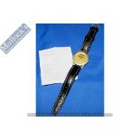 Fishing Accessories - Shakespeare gilt finish wrist watch - 33mm casing, gold face with