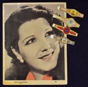 Original 8" x 10" promotional photo of a star "Libertad Lamarque" printed on card stock for "La