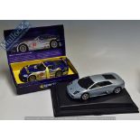 Scalextric/Slot Cars – Proteus Lamborghini Murcielago in silver on plastic base with top (wing