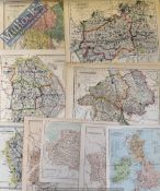 Collection of English County Maps Covering most counties all have been removed from an atlas (20)