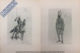 India & Punjab – Antique Print of Nabha Horseman & Punjabi Police - Two vintage prints, one of a