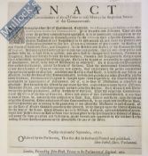 Broadside - Commonwealth 1651 - Entitled “An Act Enabeling The Commissioners Of The Militia To Raise