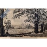 Tristan Ellis 1844 – 1922 - Proof Etching Selection of London Hyde Park plus The Albert Memorial and