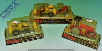 Dinky Toys 279 Aveling Barford Diesel Roller Diecast Model Together with 437 Muir Hill 2WL loader,