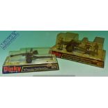 Dinky Toys 625 6 Pound Anti Tank Gun Diecast Model Together with 609 U.S. 105mm Howitzer with gun