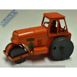 Triang Minic Toys Tinplate Diesel Road Roller – with Aveling Barford sticker, in orange, appears