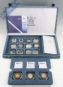 Royal Mint the Masterpiece 2000 Millennium Collection: Part set 15 from 24 to consist of France 10f,