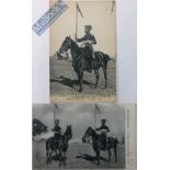 India & Punjab – Sikh Cavalry at Western Front Two vintage WWI postcards showing Sikh Cavalry and