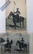 India & Punjab – Sikh Cavalry at Western Front Two vintage WWI postcards showing Sikh Cavalry and