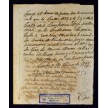 Cuba - 1899 manuscript signed by Emilio Bacardi during the Spanish American War (1898 - 1902).