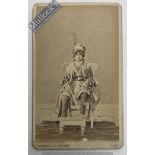 India & Punjab - Punjab prince photograph - An early carte-de-visite photograph of a Sikh to