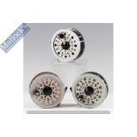 Fishing Reels - Shakespeare Beaulite trout fly reels - all with lines to incl Float WF9, ST WF 9,