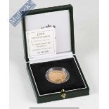 1996 Royal Mint Gold Proof A Celebration of Football: Limited 0685/2750 22ct gold £2 in green