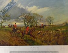John King 1929 – 2014 Print - “The Burton Hunt” Limited Edition 250 copies signed in pencil to