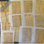 India – Mahatma Gandhi Dictated Letters –letters hand written by Naranghai Desai dictated from