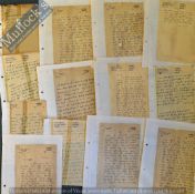 India – Mahatma Gandhi Dictated Letters –letters hand written by Naranghai Desai dictated from