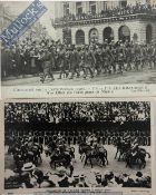 India & Punjab – Sikh Cavalry in London Two vintage postcards showing Sikh Cavalry in London at 1911