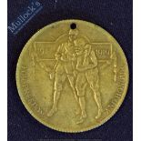 WWI Anglo-India Peace Medal 'George V. King Emperor' - The reverse features a wounded soldier